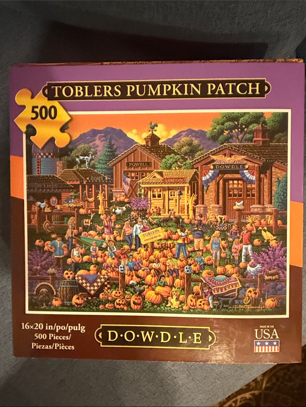 Puzzle by Dowdle. 500 pieces pumpkin patch